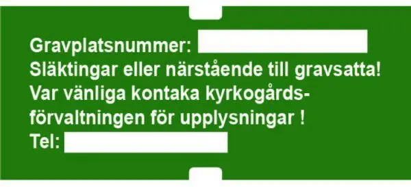 Gravplats nummer