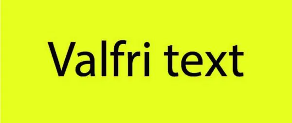 Valfri text