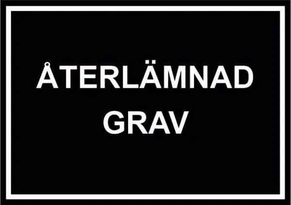 Återlämnad grav