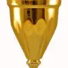 Guldpokal med lock på marmorsockel