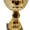 Guldpokal på marmorsockel utan lock