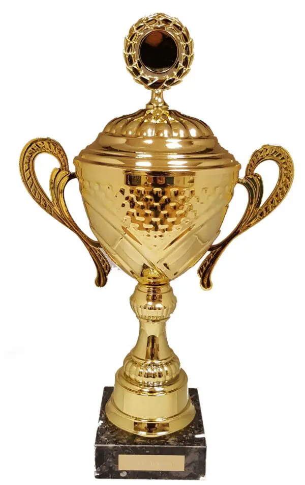 Guldpokal med lock