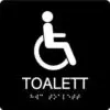 Taktil skylt 150x150 mm
