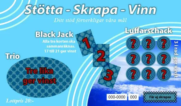 Skrapa Stötta Vinn