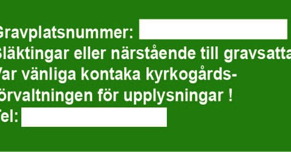 Gravplats nummer