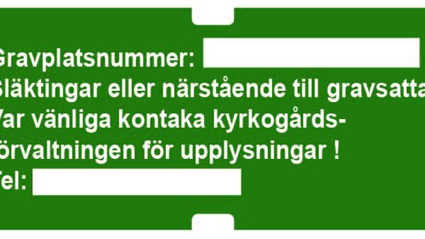 Gravplats nummer