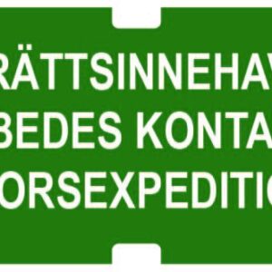 Gravrättsinnehavaren ombedes kontakta pastorsexpeditionen