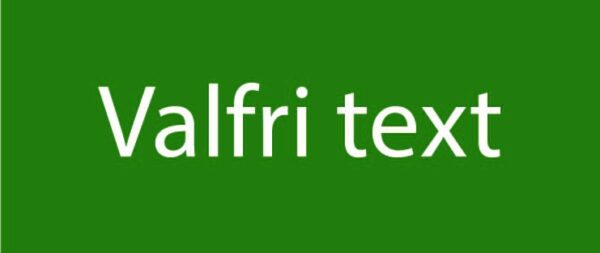Valfri text