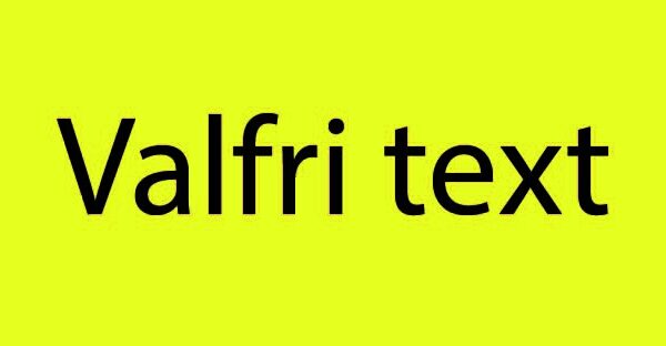 Valfri text