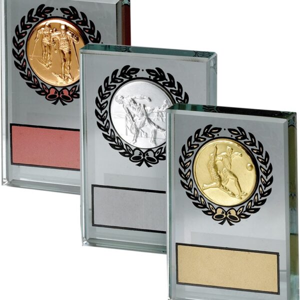 Glasplakett, 50x70 mm