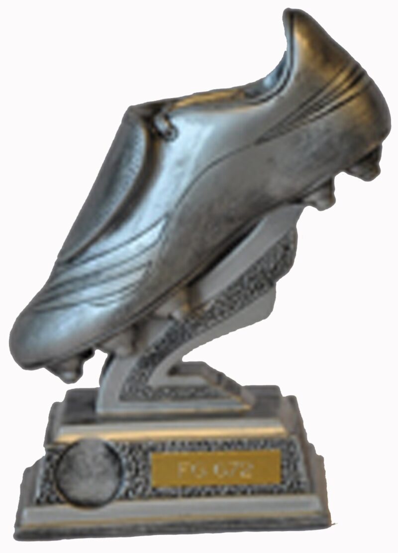 Fotbollsstayett i silver
