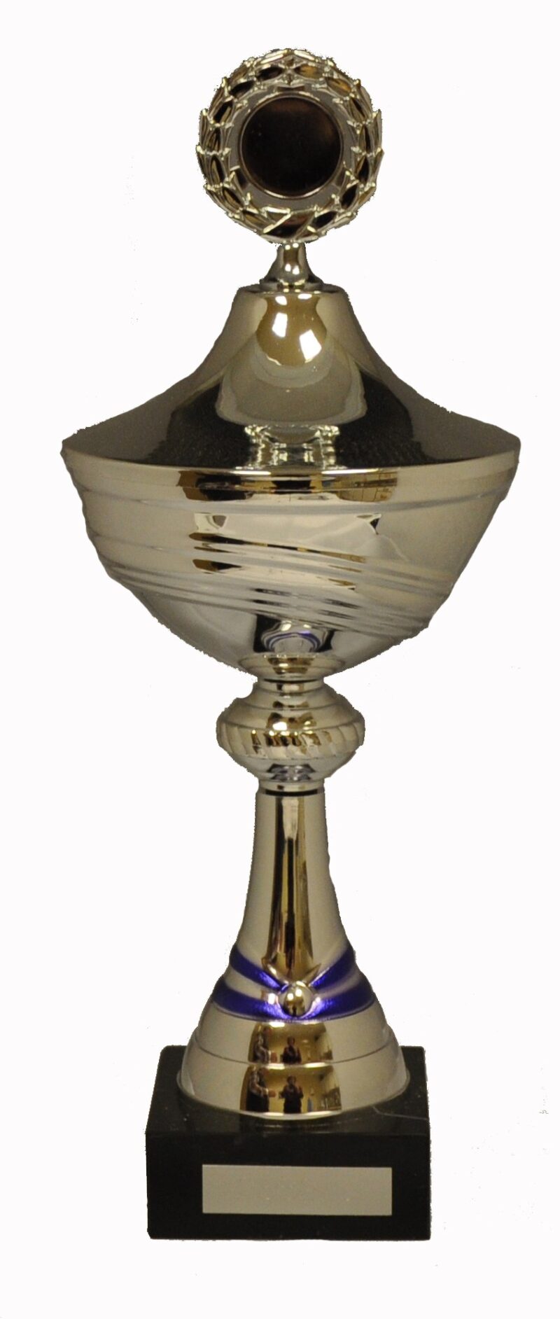 Silverpokal med lock