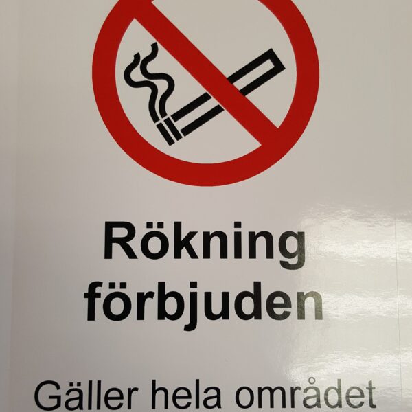 Rökning förbjuden