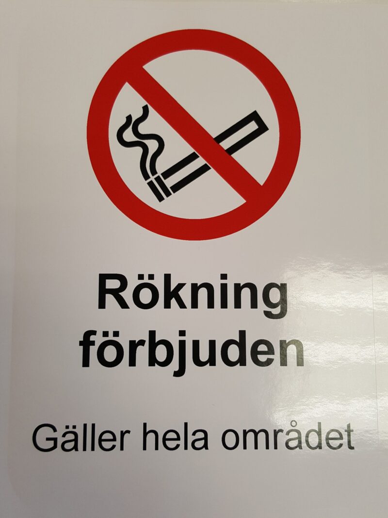 Rökning förbjuden