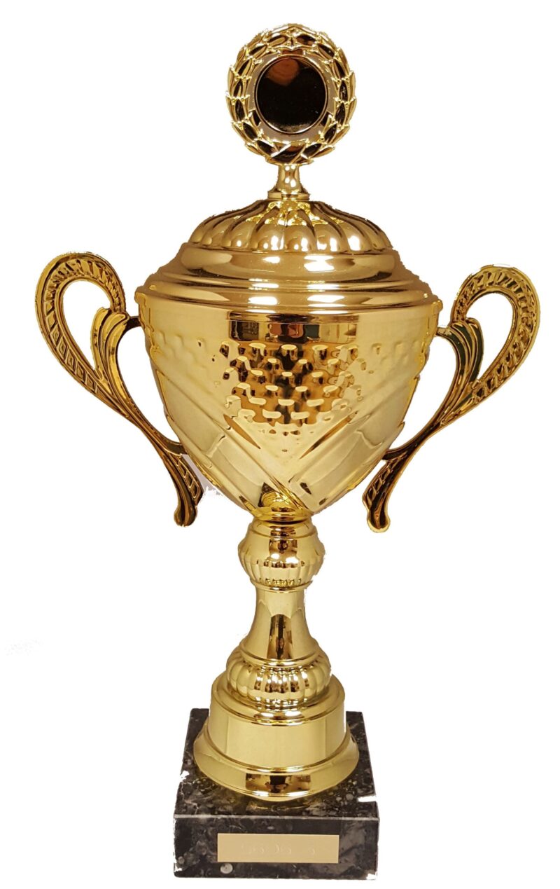 Guldpokal med lock