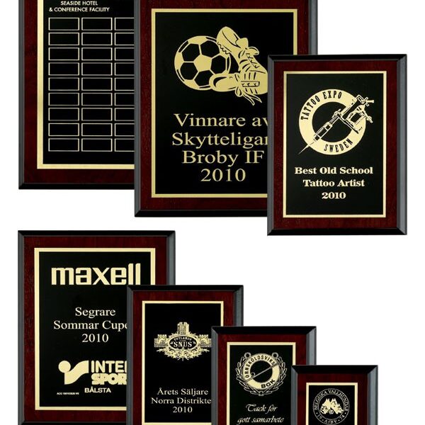 Exklusiva träplaketter