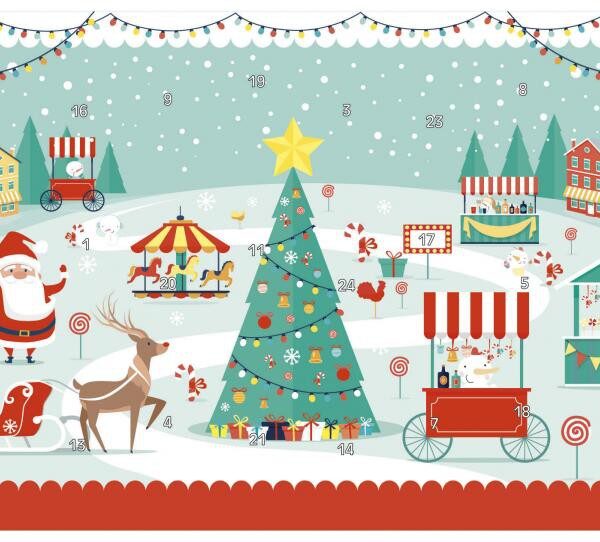 Luckkalender tryckfärdigt original