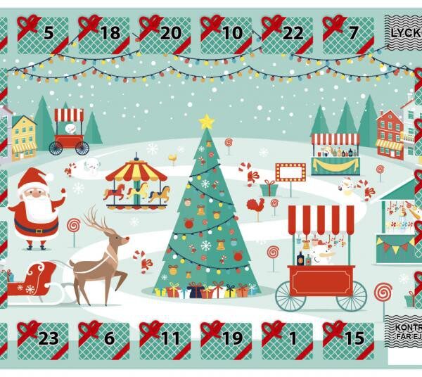 Skrapkalender tryckfärdigt original