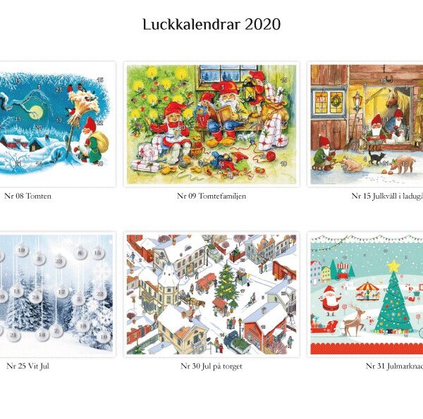 Luckkalender tryckfärdigt original
