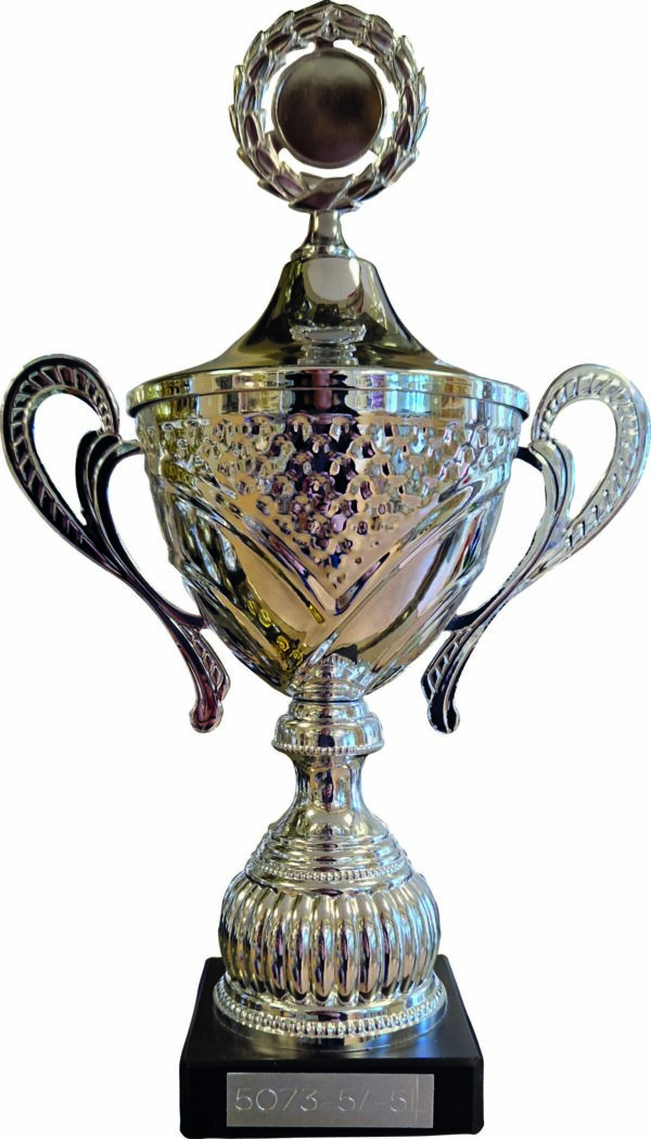 Silverpokal med lock 5073L